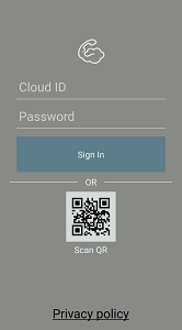 Android generic CSP app login screen